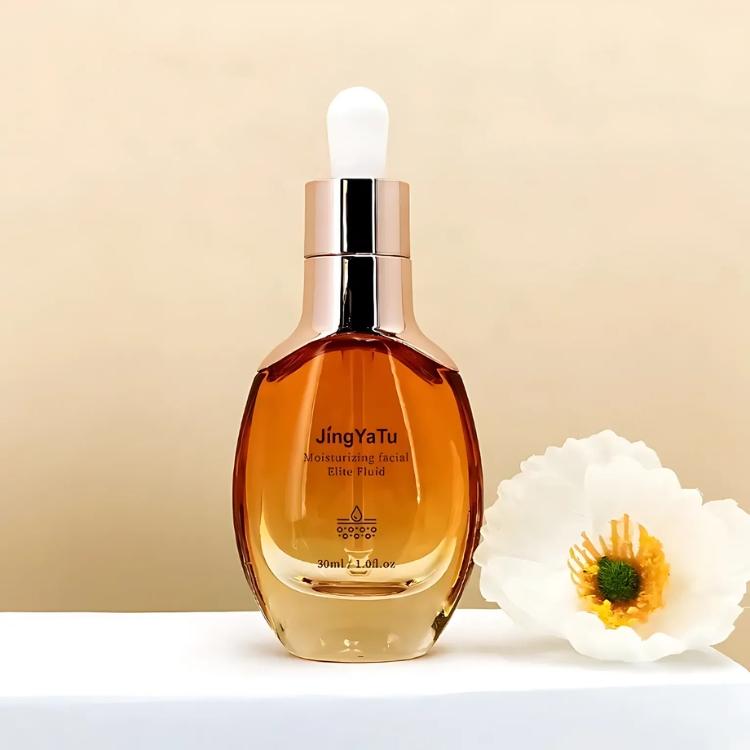 ขวดแก้วเครื่องสำอาง ขวดเซรั่มแบบหยด พิมพ์โลโก้กำหนดเอง 