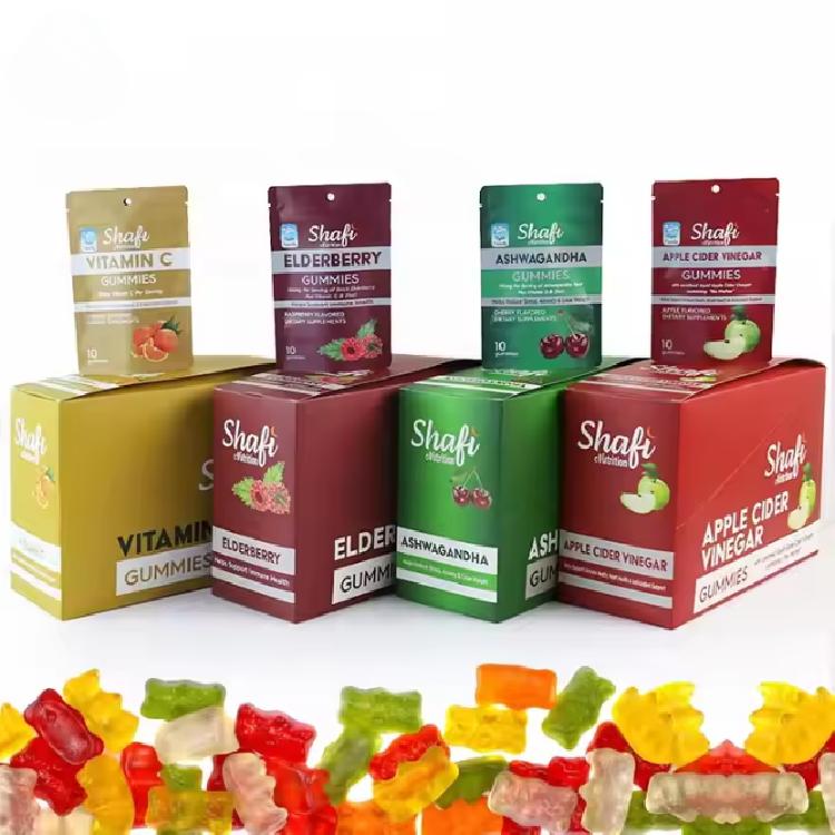 กล่องกระดาษคราฟท์บรรจุอาหารเสริม ทรงสี่เหลี่ยม ฝาเปิดแนวยาว ขนาด 10*5*7 cm / 12*7*9 cm / 15*10*10 cm พิมพ์โลโก้กำหนดเอง 