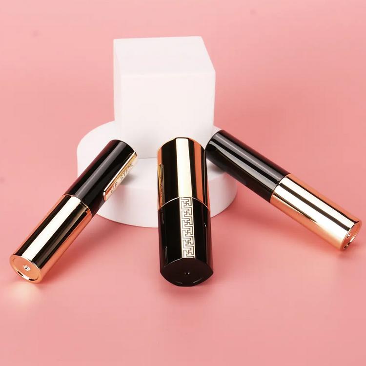   แท่งลิปสติก หลอดใส่ลิปสติก ดำทอง เรียบหรู   5ml