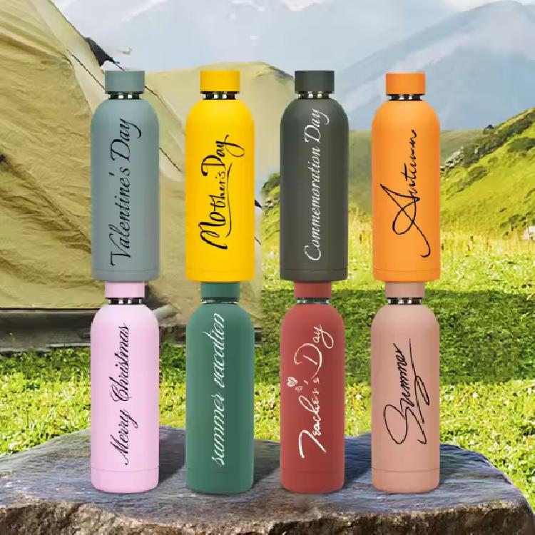 ขวดน้ำสแตนเลส304ผนังสองชั้น ฉนวนกันความร้อน แบบพกพา ให้เลือก 8 สี 4 ขนาด พิมพ์โลโก้กำหนดเอง 