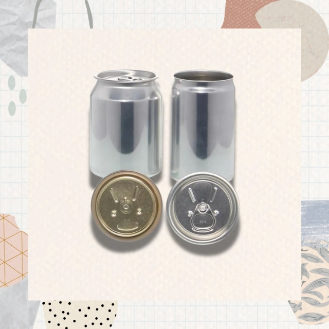 กระป๋องเครื่องอลูมิเนียม กระป๋องเครื่องดื่มเปล่า พร้อมฝาปิด ขนาด 250 ml