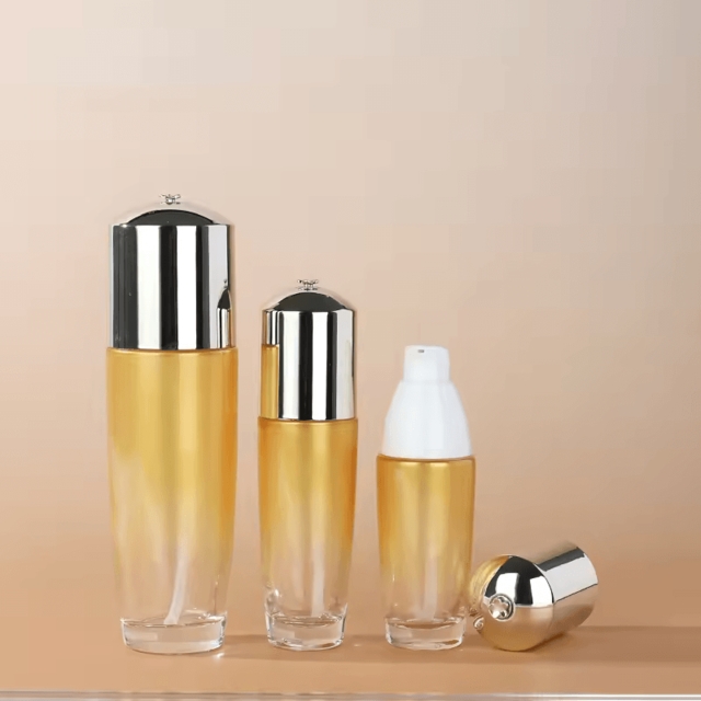 ขวดแก้วเครื่องสำอาง สไตล์ Luxury ก้นหนา ขวดเซรั่ม 40ml/100ml/120ml และกระปุกครีม 50g