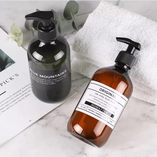 ขวดเครื่องสำอาง ขวดผลิตภัณฑ์ ขวดแชมพู ขวดโลชั่น หัวปั๊ม 300ml/500ml