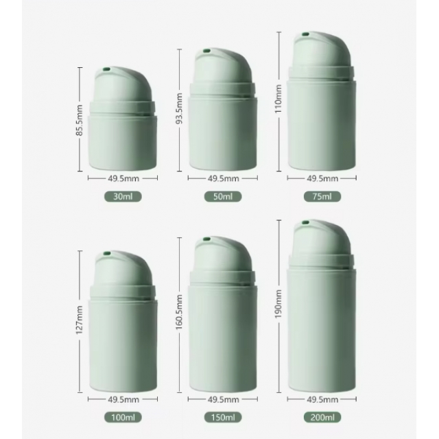 ขวดเครื่องสำอาง ขวดปั๊ม ขวดโลชั่นปั๊มสุญญากาศ 35ml/50ml/75ml/100ml/150ml/200ml