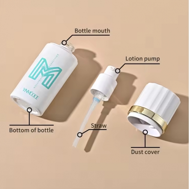 ขวดเครื่องสำอาง ขวดรองพื้นหัวปั๊ม บีบีครีม 30 ml