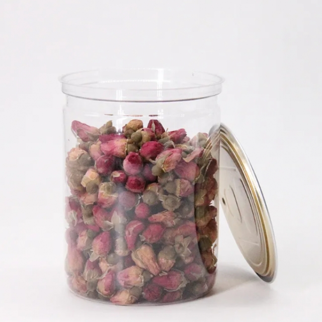 กระป๋องพลาสติก พร้อมฝาอลูิเนียม กระป๋องสำหรับเครื่องดื่ม คุกกี้ ขนม 250/330/500ml