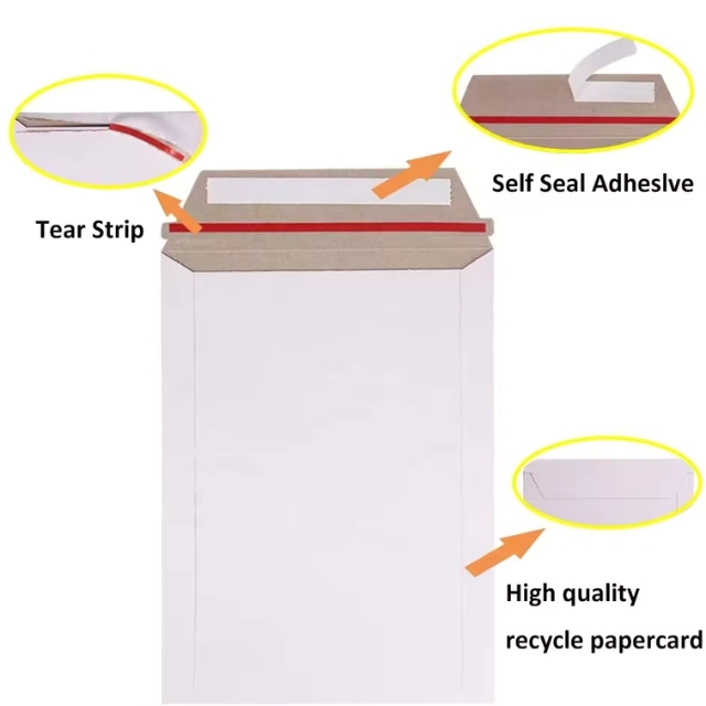 ซองเอกสาร ซองสำหรับใส่เอกสาร สีขาว ไม่มีจ่าหน้าสอง หนา 125 แกรม