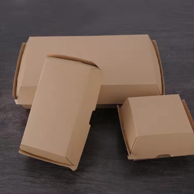 กล่องกระดาษคราฟท์ กล่องใส่อาหาร กล่องฮอตด็อก กล่องเบอเกอร์ 105ml/175ml/205ml/210ml