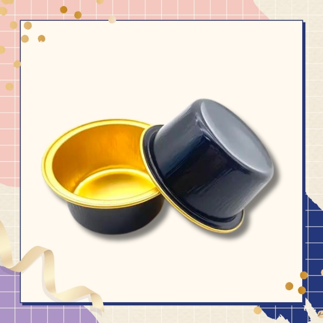 ถาดฟอยล์ อลูมิเนียม ถ้วยฟอยล์ไม่มีฝา ทรงกลม เกรดอาหาร ขนาด 35/55/125 ml