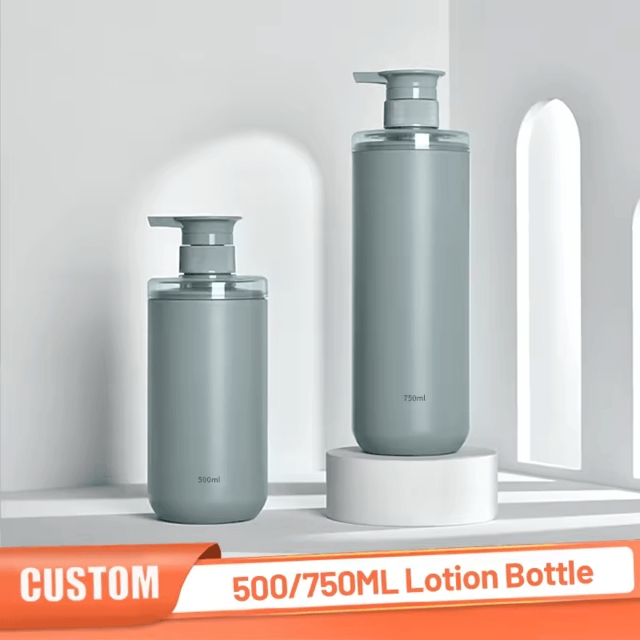 ขวดเครื่องสำอาง ขวดผลิตภัณฑ์ ขวดแชมพู ขวดโลชั่น หัวปั๊ม 500ml/750ml
