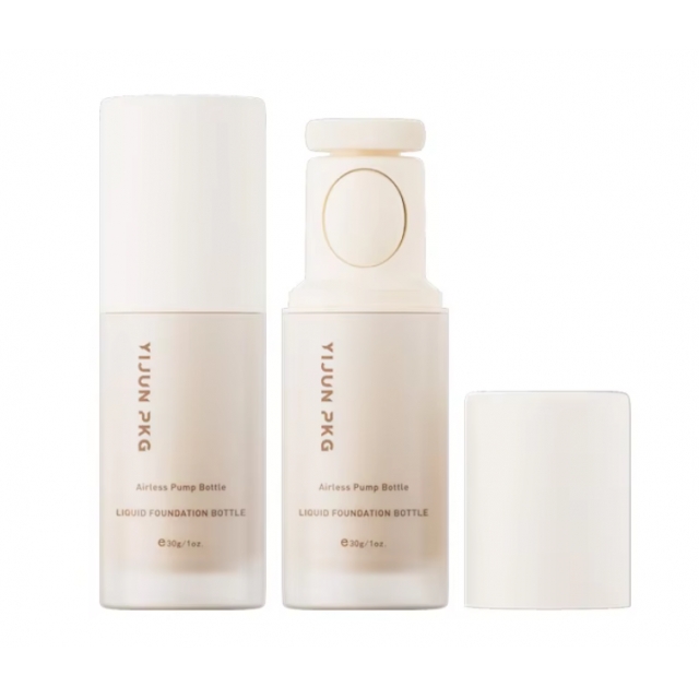 ขวดเครื่องสำอาง ขวดรองพื้นแบบน้ำ พร้อมฟองน้ำ 30ml