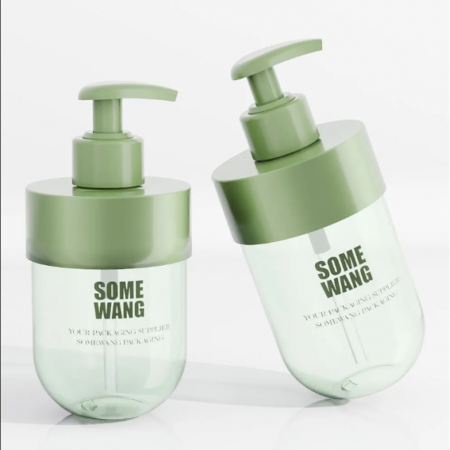 ขวดแชมพูพลาสติก ขวดปั๊มแชมพูของเหลว 200ml