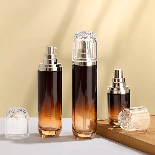 ขวดแก้วเครื่องสำอาง ทรงกลม ก้นหนา ขวดเซรั่ม  40 ml/100 ml /120 ml และกระปุกครีม 30g/50g