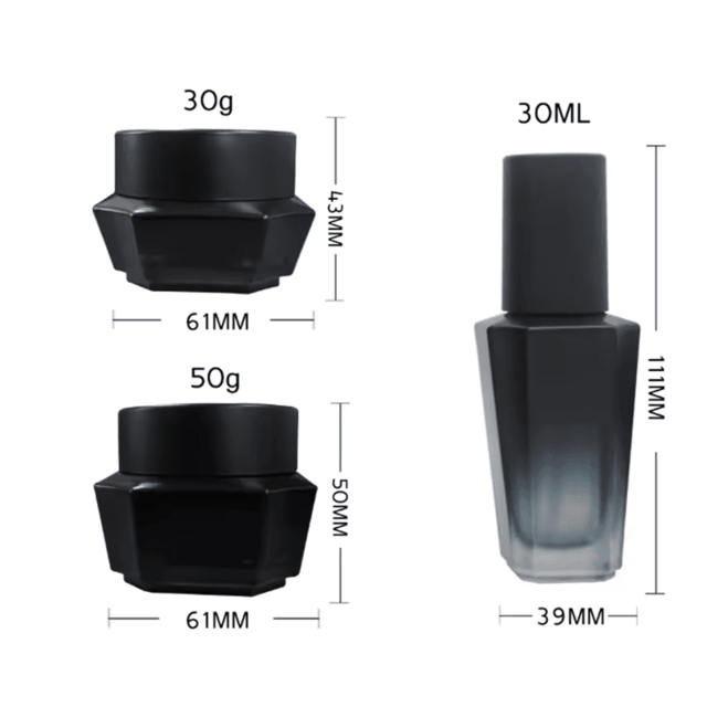 ขวดแก้วเครื่องสำอาง ขวดเซรั่ม ก้นหนา  40 ml/100 ml /120 ml และกระปุกครีม 30g/50g