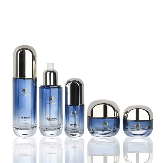 ขวดแก้วเครื่องสำอาง สไตล์ Luxury ก้นหนา ขวดเซรั่ม 40ml/100ml/120ml และกระปุกครีม 30g/50g