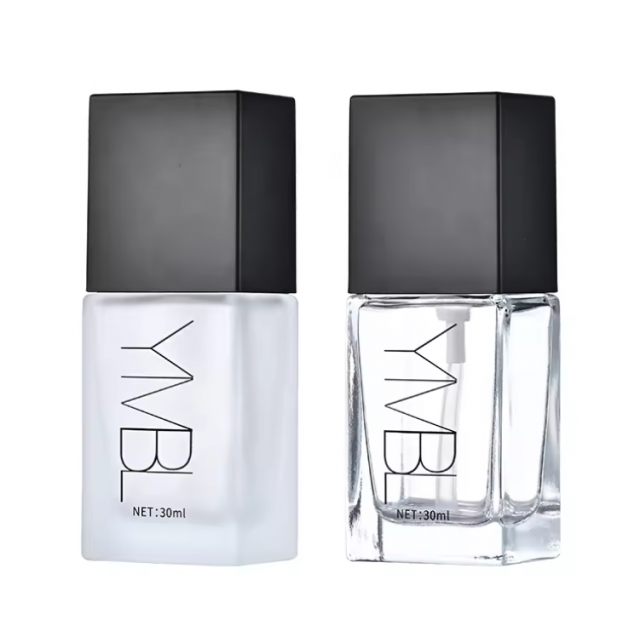 ขวดเครื่องสำอาง ขวดรองพื้นหัวปั๊ม บีบีครีม แบบแบน 30 ml