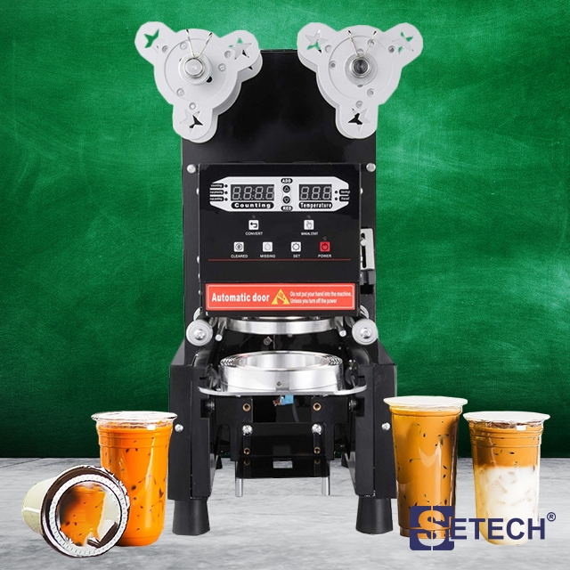 เครื่องซีลปิดฝาแก้ว อัติโนมัติ SETECH รุ่น GS-909