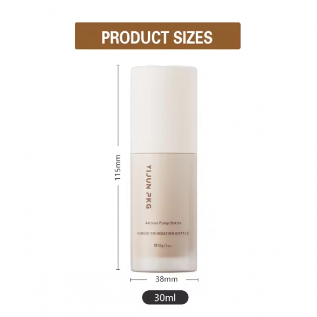 ขวดเครื่องสำอาง ขวดรองพื้นแบบน้ำ พร้อมฟองน้ำ 30ml