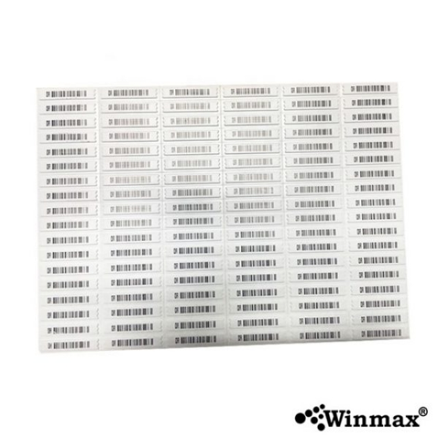 ฉลากบาร์โค้ดกันขโมย Barcode Soft Tag AM 58Khz Winmax-DTC01