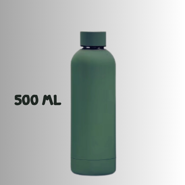 ขวดน้ำดื่มอลูมิเนียมพร้อมฝา  ขวดสำหรับใส่เครื่องดื่ม ขนาด 500 ml