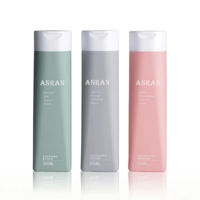 ขวดแชมพูพลาสติกแบบบีบ ขวดแชมพูแบบฝาเปิด ขวดแชมพู Hdpe 250ml พิมพ์โลโก้เองได้