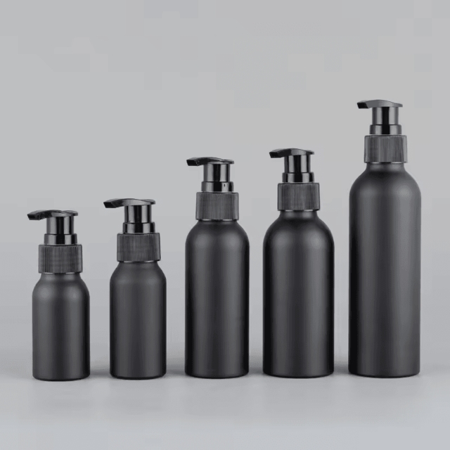 ขวดเครื่องสำอาง ขวดผลิตภัณฑ์ ขวดแชมพู ขวดโลชั่น หัวปั๊ม สีดำ 50ml/100ml/120ml/150ml