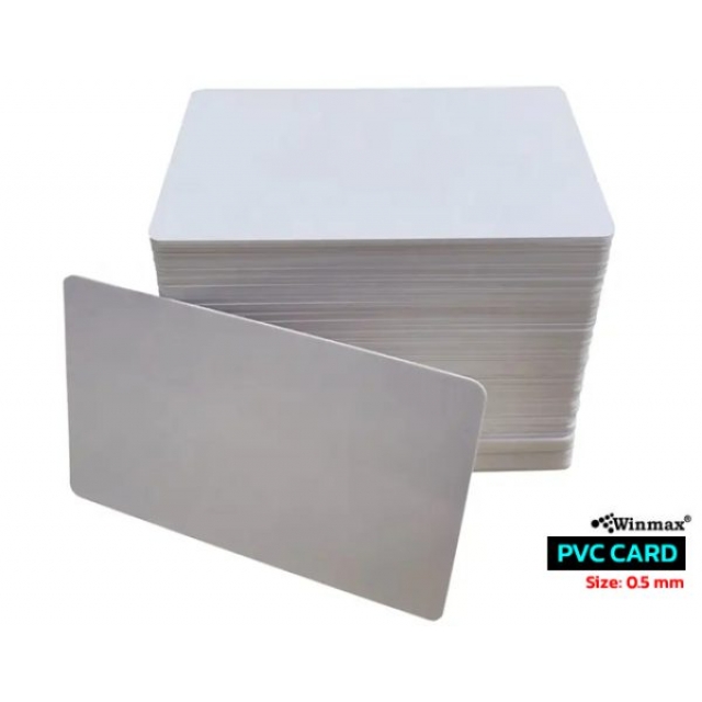 บัตรพลาสติก PVC บัตรพนักงาน บัตรนักศึกษา 0.5 มม