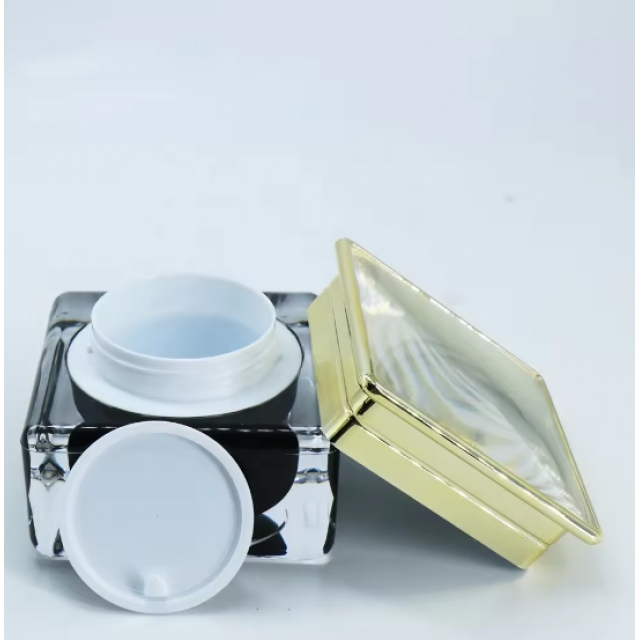 กระปุกเครื่องสำอางสไตล์ luxury โหลครีม กระปุกมากส์บำรุงผิว 50g