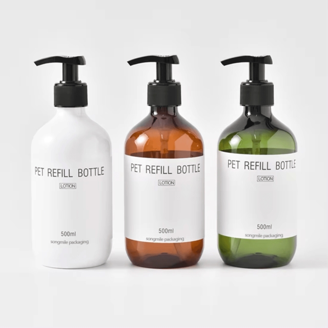 ขวดเครื่องสำอาง ขวดผลิตภัณฑ์ ขวดแชมพู ขวดโลชั่น หัวปั๊ม 300ml/500ml