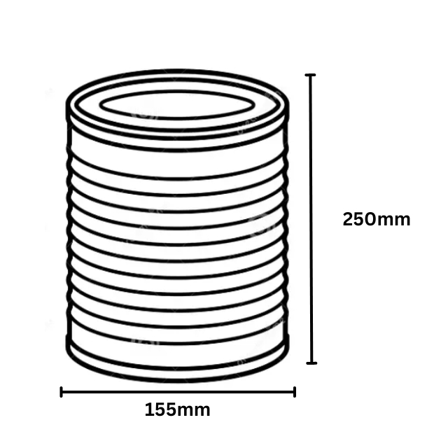 กระปุกฝาปิดแบบหน้าใส กล่องใส่เค้กทรงกระบอกกลม ขนาด 380 กรัม