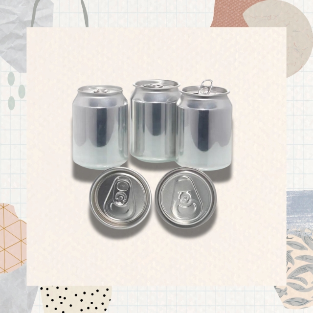 กระป๋องเครื่องอลูมิเนียม กระป๋องเครื่องดื่มเปล่า พร้อมฝาปิด ขนาด 250 ml