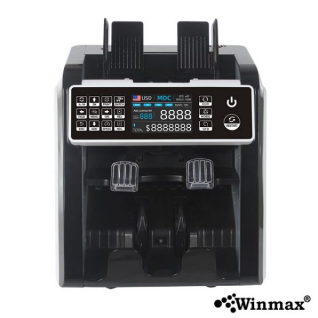 เครื่องนับธนบัตร นับมูลค่าเงินไทยแบบ Mix ได้ รองรับ 12 สกุลเงิน Winmax-AL-950