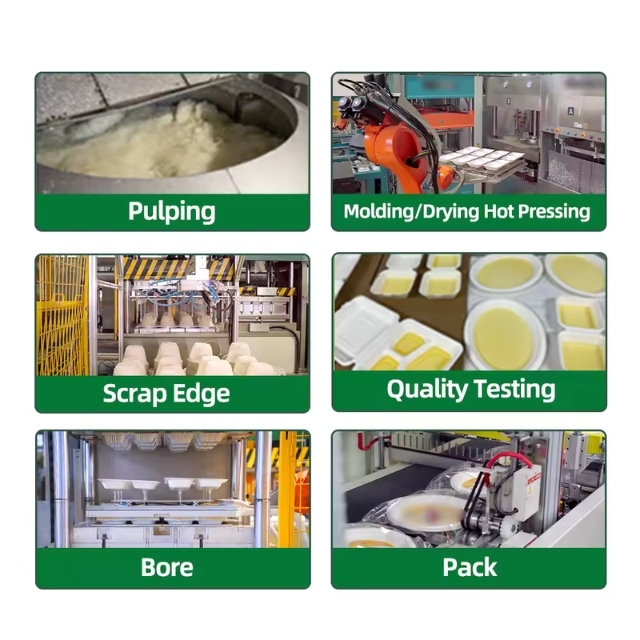 จานอาหารกระดาษ จานอาหารวงรี จานอาหารชานอ้อย ย่อยสลายได้ สีขาว 12.5นิ้ว