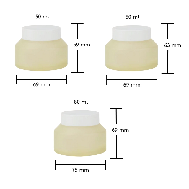 กระปุกเครื่องสำอาง ตลับครีม กระปุกมากส์บำรุงผิว 20g/30g/50g/60g/80g