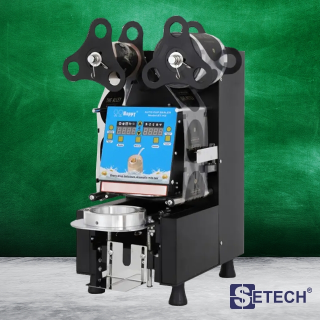 เครื่องซีลปิดฝาแก้ว อัติโนมัติ SETECH รุ่น GS-906