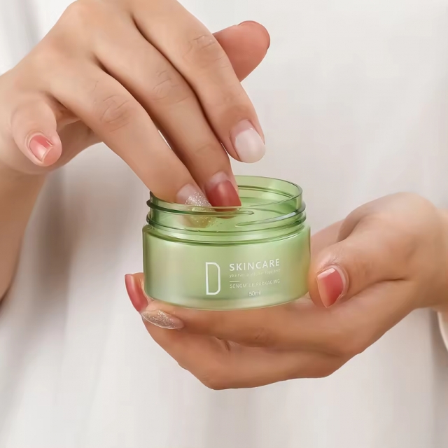 กระปุกเครื่องสำอางแบบใส ตลับครีม กระปุกมากส์บำรุงผิว 30g/50g