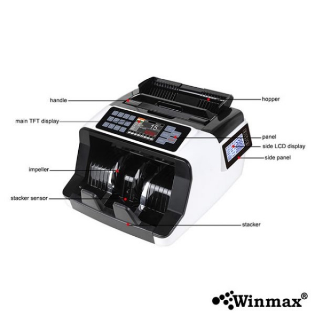 เครื่องนับเงินและตรวจจับธนบัตรปลอม Winmax AL-7200
