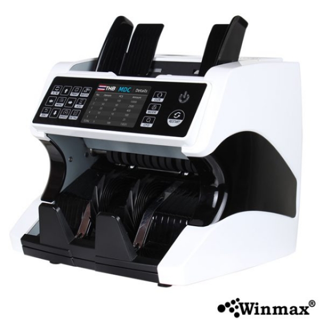 เครื่องนับธนบัตร Winmax นับมูลค่าเงินไทยแบบ Mix ได้  รองรับ 12 สกุลเงิน AL-920