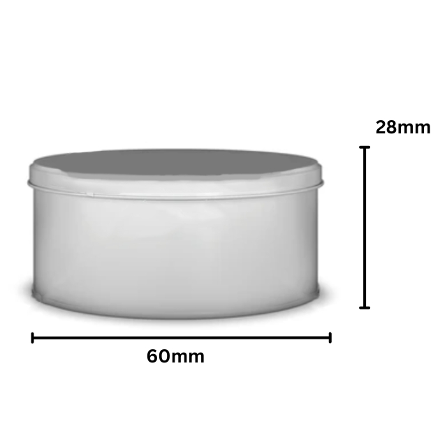 กระป๋องโลหะ สี่เหลี่ยมทรงยาว กระป๋องเปล่าสำหรับบรรจุอาหาร  ขนาด 125 กรัม สีทอง
