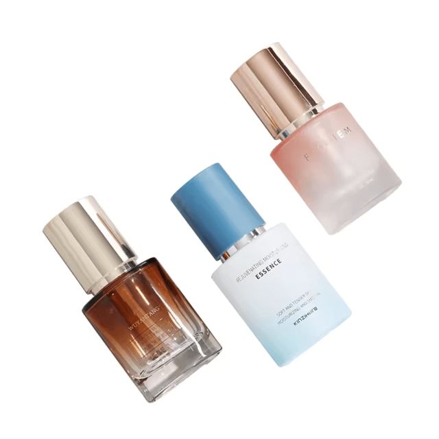 ขวดแก้วเครื่องสำอาง ขวดเซรั่มแบบหยด ขวดกลม 30ml