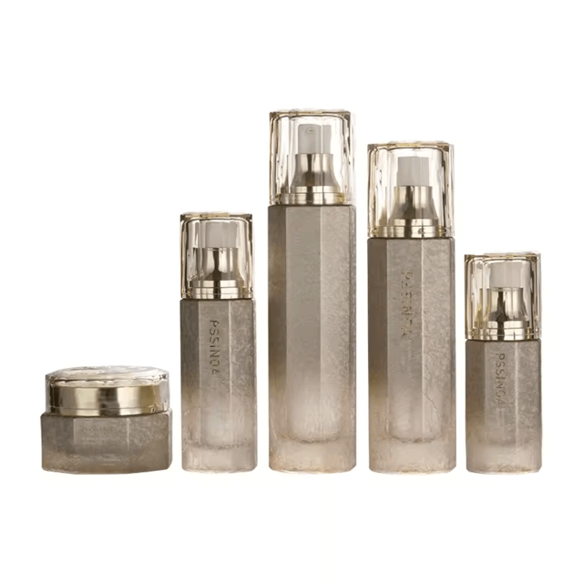 ชุดขวดแก้วเครื่องสำอาง ขวดเซรั่ม ทรงถัง ก้นหนา 40 ml/100 ml /120 ml/150 ml และกระปุกครีม 30/50g