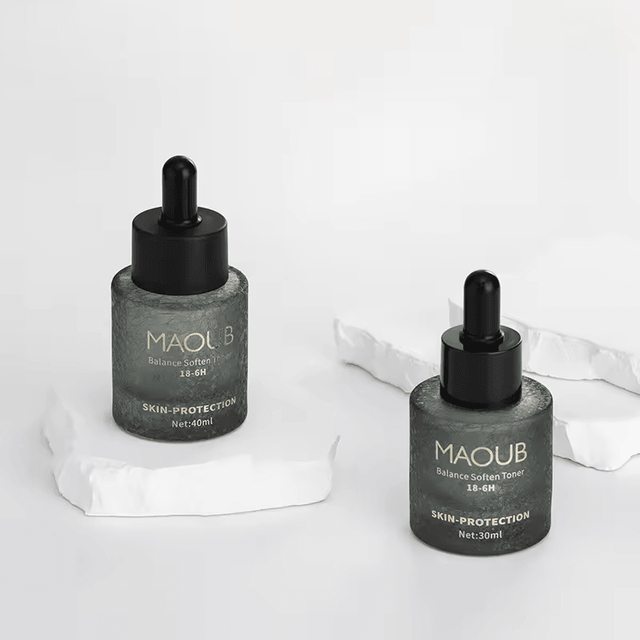 เซ็ทขวดแก้วเครื่องสำอาง ขวดเซรั่ม ทรงถัง ก้นหนา 40 ml/100 ml /120 ml/150 ml และกระปุกครีม 50g