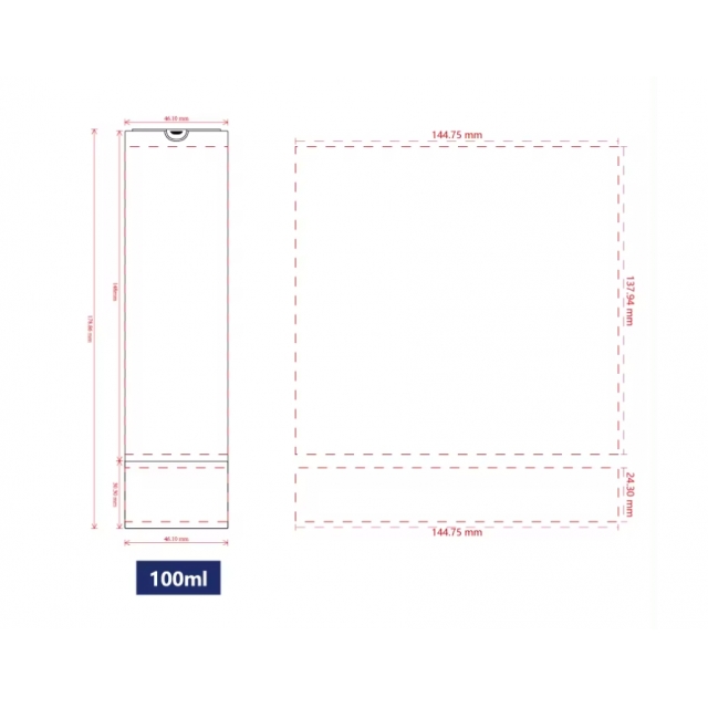 ขวดเครื่องสำอาง ขวดปั๊ม ขวดโลชั่นปั๊มสุญญากาศ 100ml