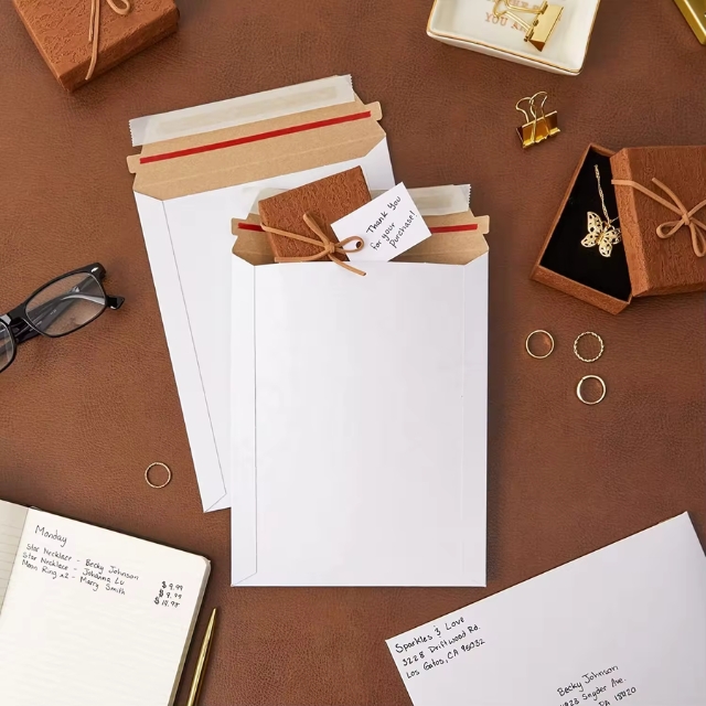 ซองเอกสาร ซองสำหรับใส่เอกสาร สีขาว ไม่มีจ่าหน้าสอง หนา 125 แกรม