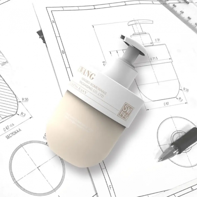 ขวดแชมพูพลาสติก ขวดปั๊มแชมพูของเหลว 200ml