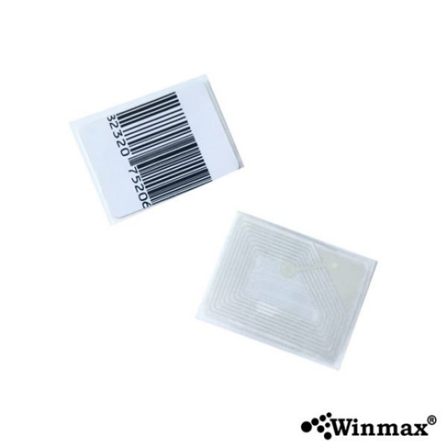 สติ๊กเกอร์บาร์โค้ดกันขโมย ใช้กับเครื่องพิมพ์บาร์โค้ดได้ Soft Tag RF 8.2MHz Winmax-DT3040