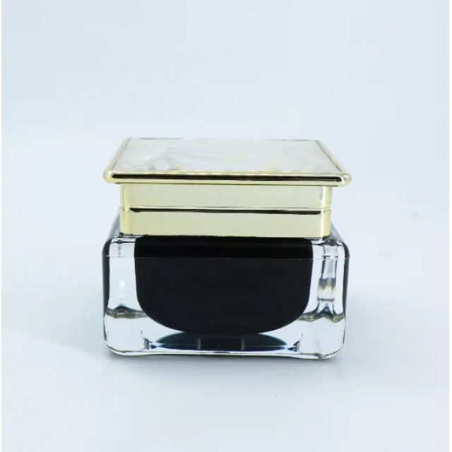 กระปุกเครื่องสำอางสไตล์ luxury โหลครีม กระปุกมากส์บำรุงผิว 50g