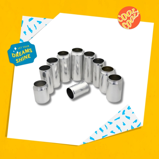 กระป๋องเครื่องอลูมิเนียม กระป๋องเครื่องดื่มเปล่า พร้อมฝาปิด ขนาด 200/250/310 ml