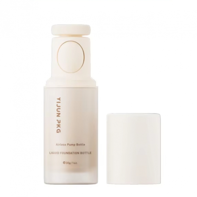 ขวดเครื่องสำอาง ขวดรองพื้นแบบน้ำ พร้อมฟองน้ำ 30ml