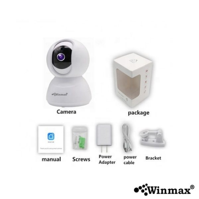กล้อง IP Camera 2MP รักษาความปลอดภัยผ่านแอพ Wifi Tuya Smart Winmax-PST-F4